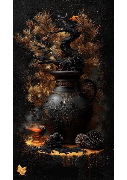 3 Lü Tasarım Vazo Çiçek Ev Duvar Salon Güzellik Salonu Ofis Dükkan Dekarasyon Kanvas Tablo modelleri