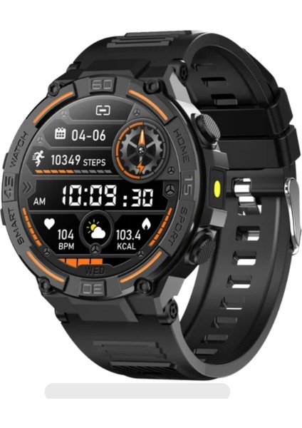 Siyah Spor Akıllı Saat, Kalp Hızı, Kan Oksijen, Nefes Egzersizi Ölçer, Tüm Modellere Uyumlu