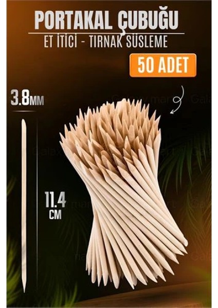 Modacar Nano Portakal Çubuğu Tırnak Temizleyici Et Itici 50 Adet Absolute Professional