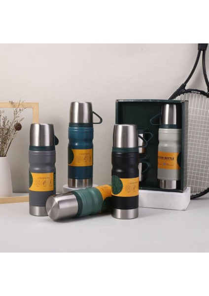 6158 Çelik Termos 3 Bardaklı Set fiyatları