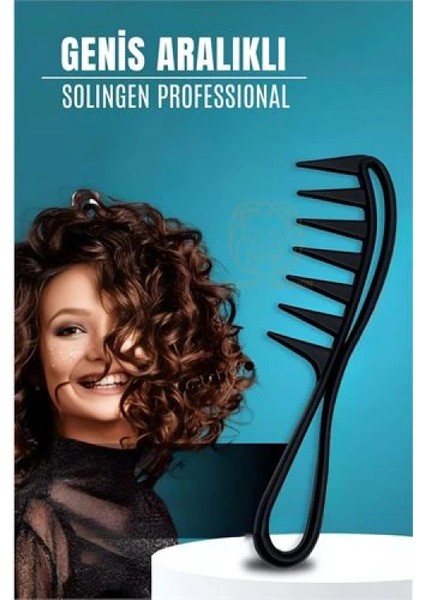 Engithalat Geniş Dişli Stil Tarağı Karbon Solingen Professional fiyatları