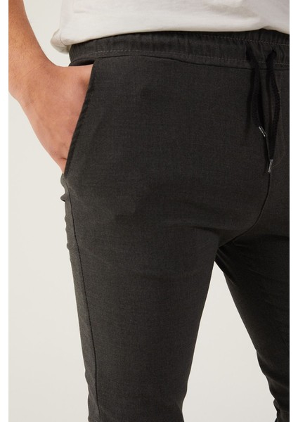Erkek Dar Kalıp Lastikli Paça Jogger Pantolon fırsatları
