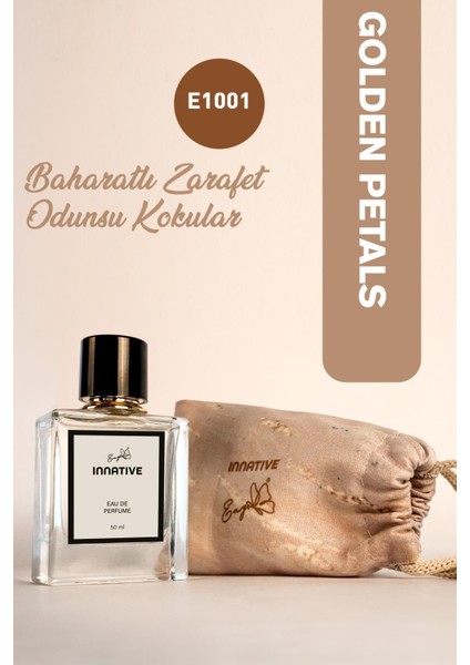 Innatıve E1001 Eny Golden Petals Edp 50 ml Gardenya-Paçuli Kadın Parfümü