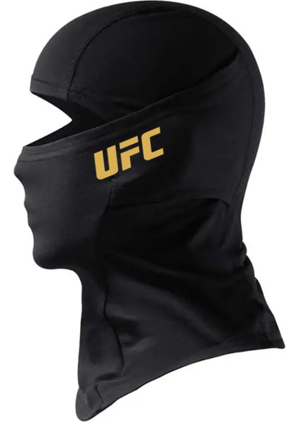 Ufc Yazılı Siyah Kar Maskesi Model 1 Balaklava Kış Motor Drill Dövüş Box Mma Kickbox Spor