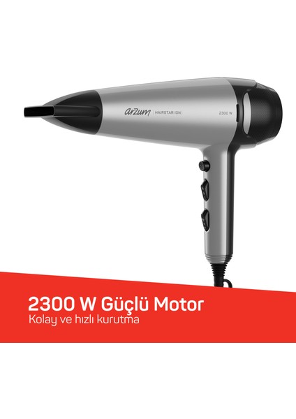 Hairstar Ion Saç Kurutma Makinesi - Gri - AR5119 fiyatları