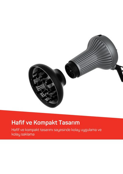 Trendcare Curly Saç Kurutma Makinesi - Antrasit - AR5124 indirimleri