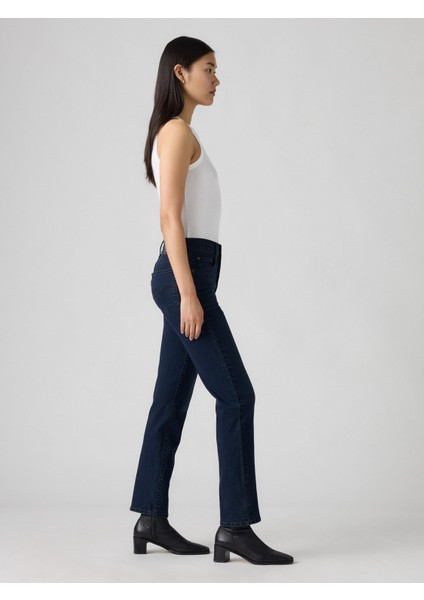 724 Hıgh Rıse Straıght Kadın Koyu Mavi Jean Kot Pantolon 18883-0396 fiyatları