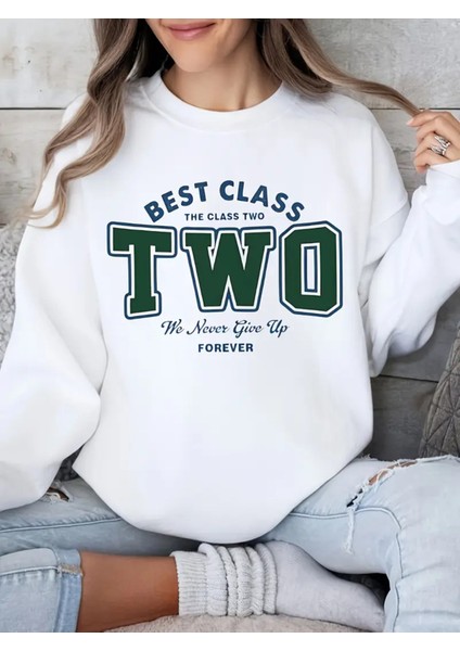 Premium Oversize Kesim Uzun Kollu Baskılı Sweatshirt