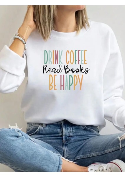 Premium Oversize Kesim Uzun Kollu Baskılı Sweatshirt