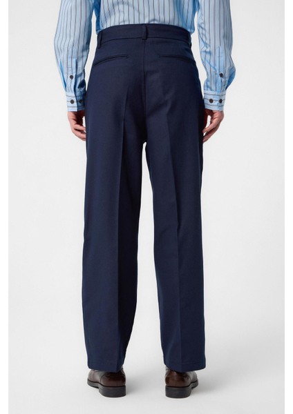 Lacivert Yüksek Bel Pamuklu Erkek Pantolon indirimleri