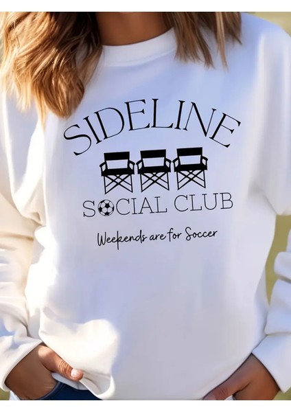 Premium Oversize Kesim Uzun Kollu Baskılı Sweatshirt