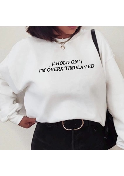 Premium Oversize Kesim Uzun Kollu Baskılı Sweatshirt