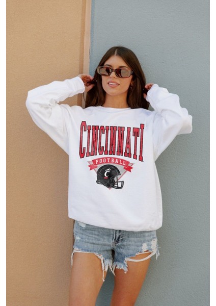 Premium Oversize Kesim Uzun Kollu Baskılı Sweatshirt