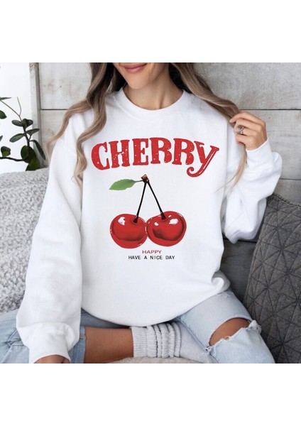 Premium Oversize Kesim Uzun Kollu Baskılı Sweatshirt