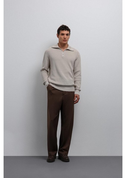 Taş Fermuarlı Triko Erkek Kazak fiyatları