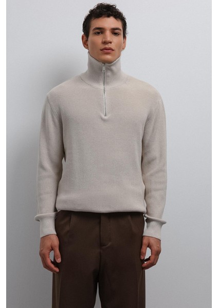 Taş Fermuarlı Triko Erkek Kazak modelleri