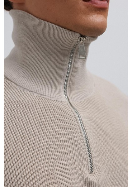 Taş Fermuarlı Triko Erkek Kazak indirimleri