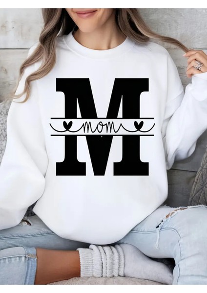 Premium Oversize Kesim Uzun Kollu Baskılı Sweatshirt