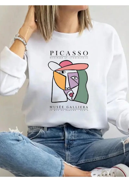 Premium Oversize Kesim Uzun Kollu Baskılı Sweatshirt