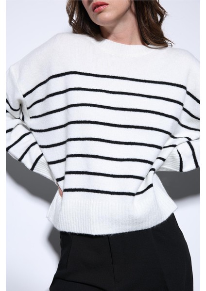 Taş Çizgili Triko Kazak modelleri