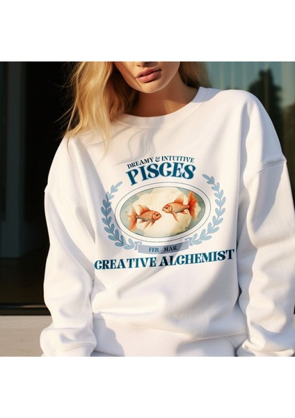 Premium Oversize Kesim Uzun Kollu Baskılı Sweatshirt