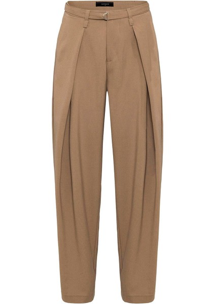 Camel Kemerli Pilili Kadın Pantolon indirimleri