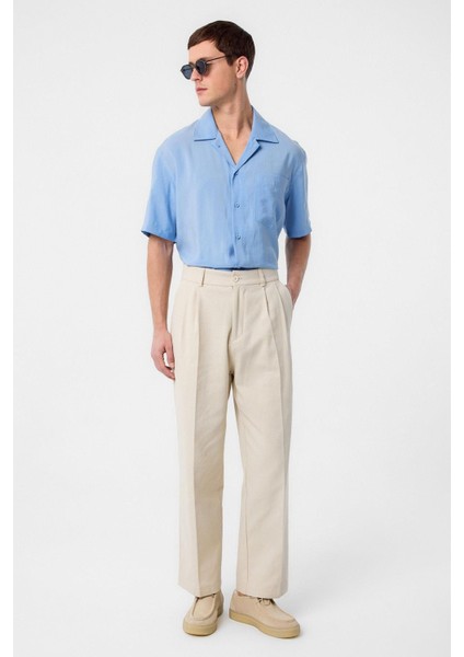 Taş Yüksek Bel Pamuklu Erkek Pantolon fiyatları