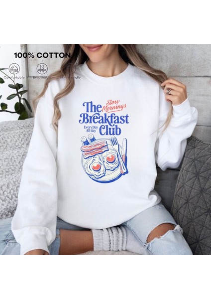 Premium Oversize Kesim Uzun Kollu Baskılı Sweatshirt