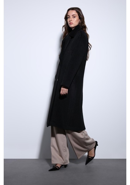 Siyah Kruvaze Kadın Kaban fiyatları