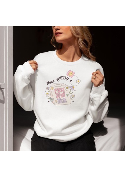 Premium Oversize Kesim Uzun Kollu Baskılı Sweatshirt