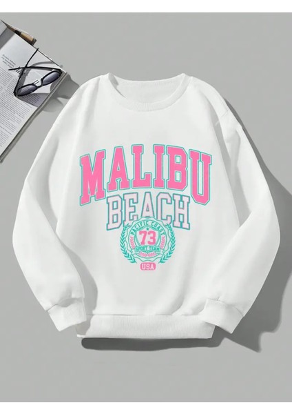 Premium Oversize Kesim Uzun Kollu Baskılı Sweatshirt