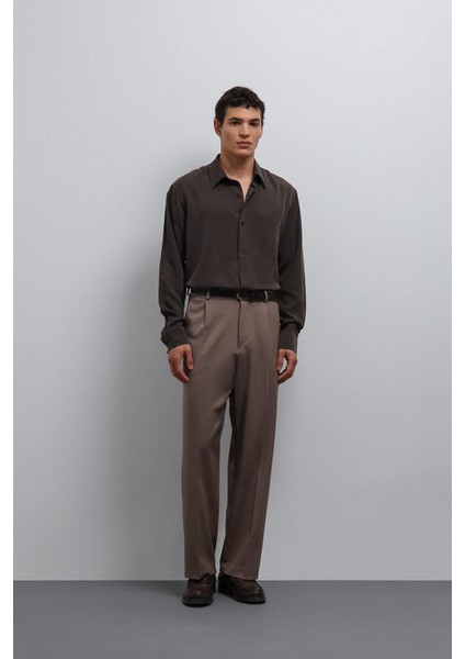 Vizon Relax Fit Pilili Erkek Pantolon fiyatları