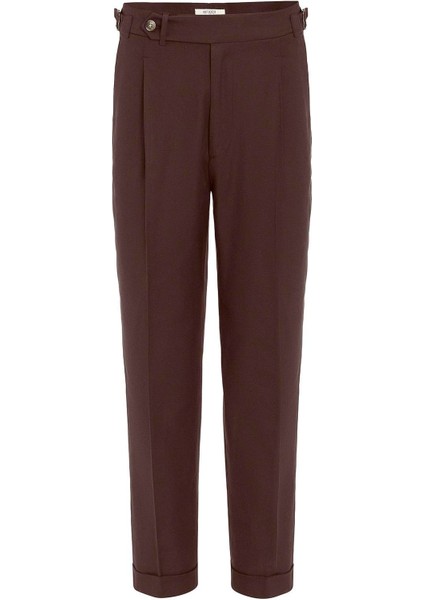 Kahve Italyan Kesim Yüksek Bel Erkek Pantolon indirimleri