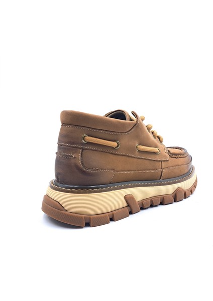 G25K550 Navigator Hakiki Nubuk Deri Kalın Taban Bilekli Erkek Camel Ayakkabı modelleri