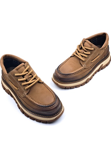G25K550 Navigator Hakiki Nubuk Deri Kalın Taban Bilekli Erkek Camel Ayakkabı fırsatları