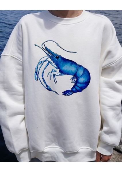 Premium Oversize Kesim Uzun Kollu Baskılı Sweatshirt