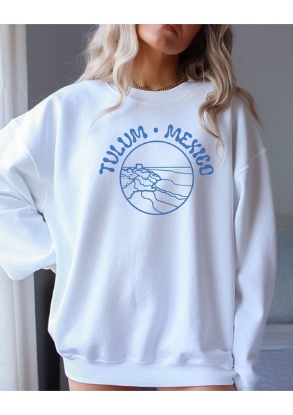 Premium Oversize Kesim Uzun Kollu Baskılı Sweatshirt