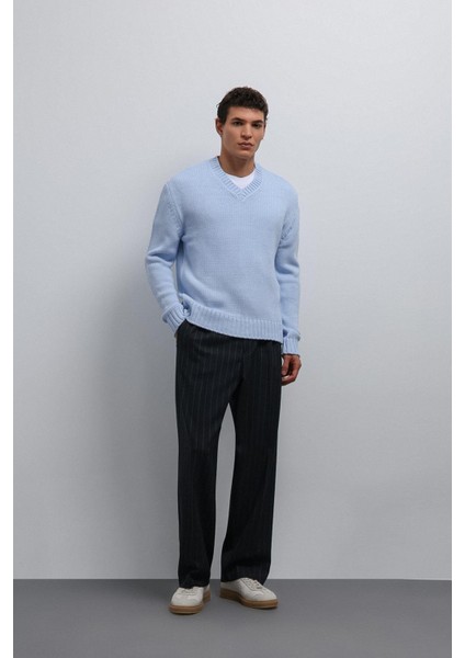 Bebe Mavi Dokulu V Yaka Erkek Kazak fırsatları