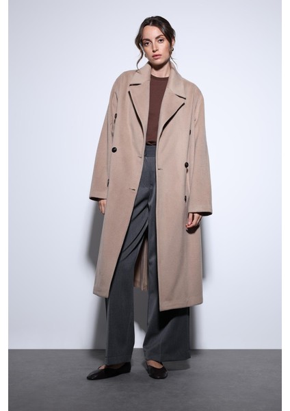 Bej Kruvaze Kadın Kaban fiyatları