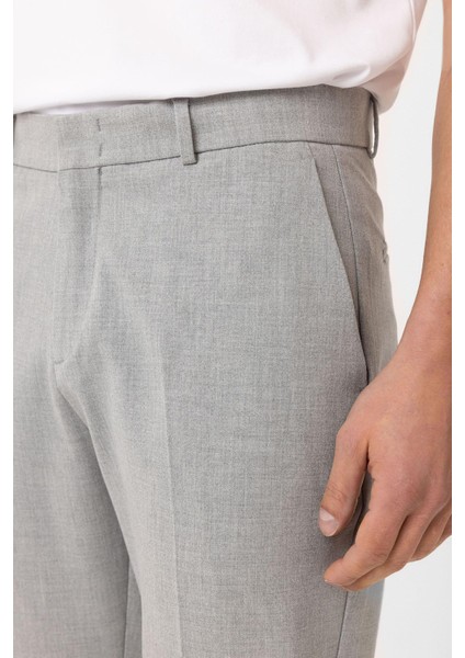 Açık Gri Slim Fit Comfort Erkek Pantolon modelleri