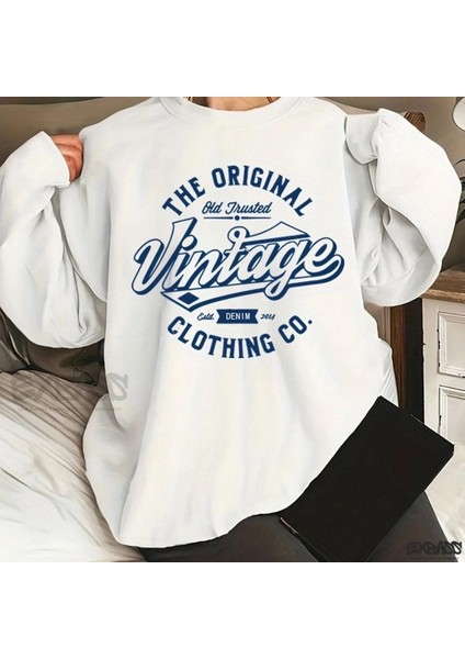 Premium Oversize Kesim Uzun Kollu Baskılı Sweatshirt