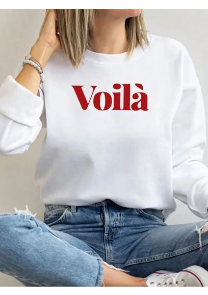 Premium Oversize Kesim Uzun Kollu Baskılı Sweatshirt