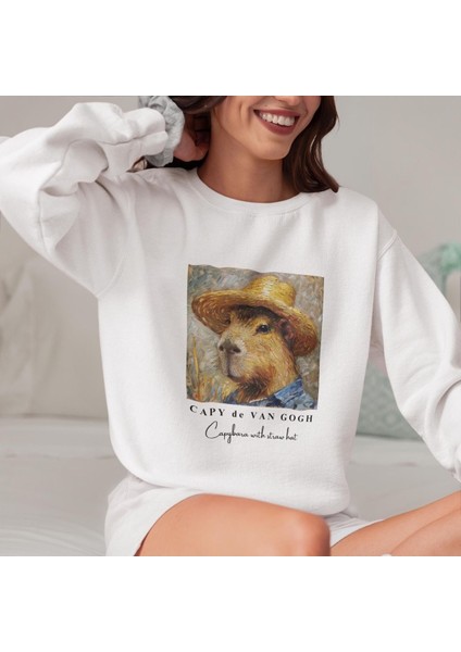 Premium Oversize Kesim Uzun Kollu Baskılı Sweatshirt