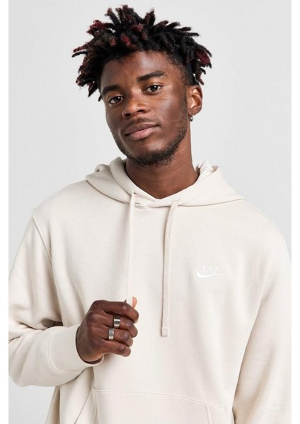 Clup Fleece Pullover Bb Hoodie Şardonlu Erkek Krem Rengi Sweatshrit fiyatları