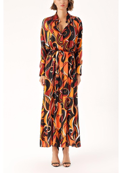 Desenli Bol Kesim Gömlek Elbise 94140 fiyatları