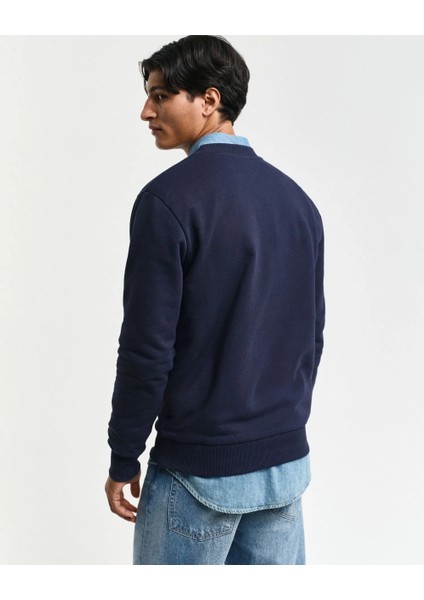 Bisiklet Yaka Logolu Regular Sweatshirt fiyatları