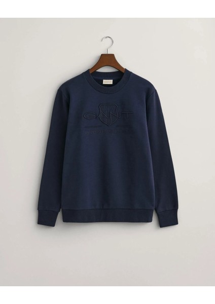 Bisiklet Yaka Logolu Regular Sweatshirt fırsatları