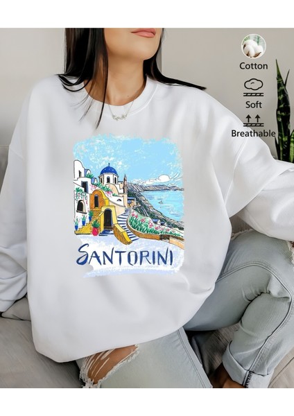 Premium Oversize Kesim Uzun Kollu Baskılı Sweatshirt