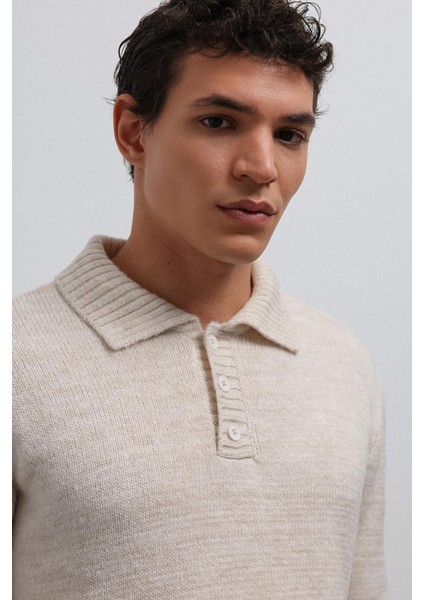 Taş Düğmeli Yaka Erkek Kazak fırsatları