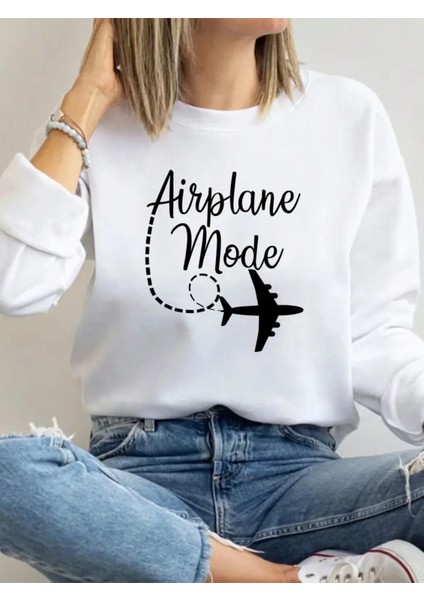 Premium Oversize Kesim Uzun Kollu Baskılı Sweatshirt